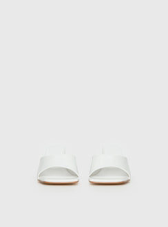 Sunset Boulevard Heels White