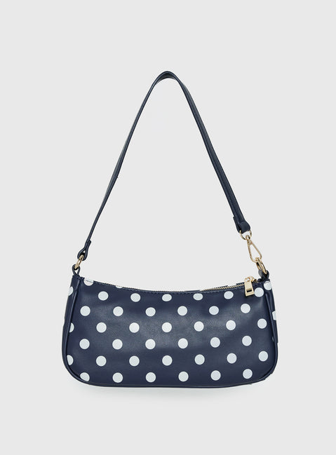 Peta & Jain Piper Bag Navy Polka