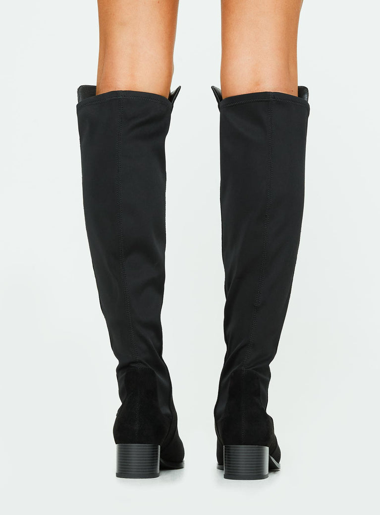 Sawyer Knee High Boots Black