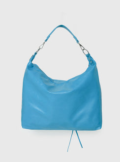 Peta & Jain Infinity Hobo Bag Turquoise Crinkle PU