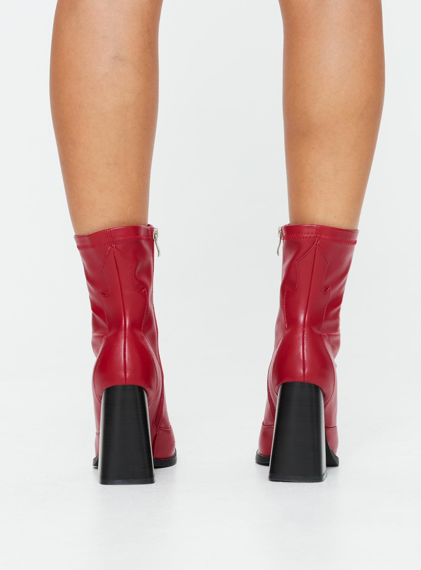 Hailee Boots Red | Princess Polly Hailee Boots Red | Princess Polly
