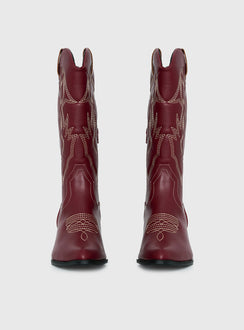 Therapy Clayton Boots Maroon