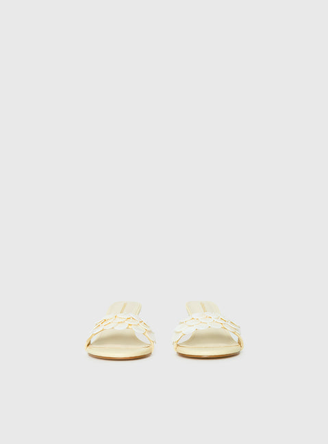 Early Pop Sequin Heels Yellow