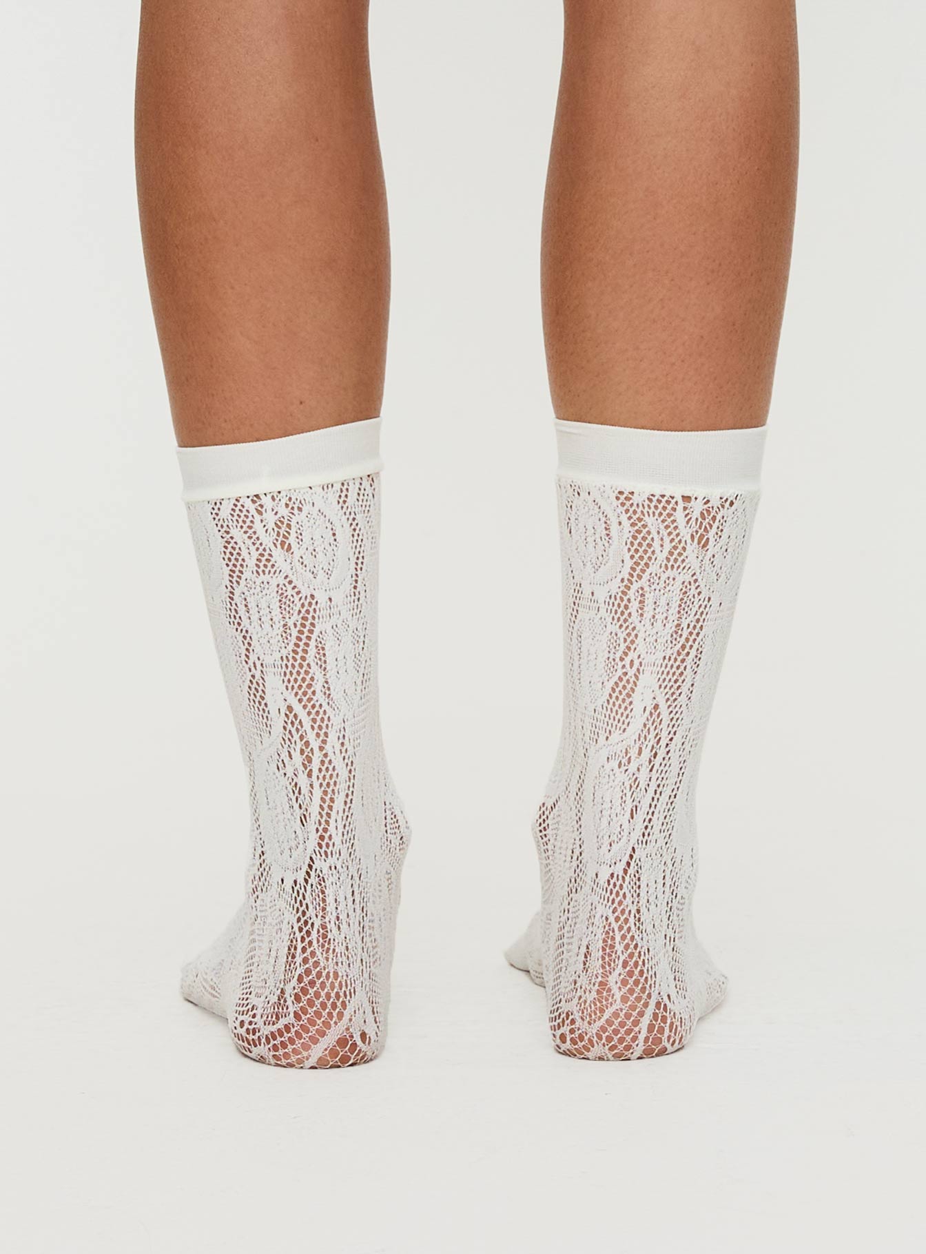Affogato Lace Socks White