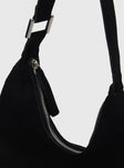 Reeves Bag Black Faux Suede