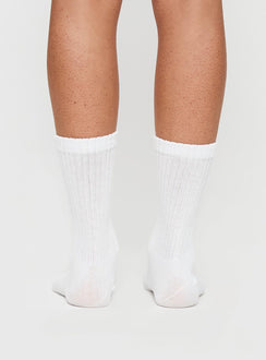 Sama Slouch Sock White