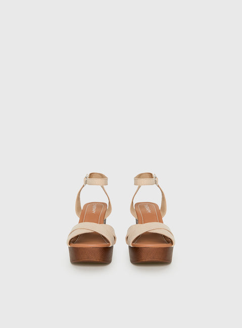 Therapy Camellia Heels Cashew
