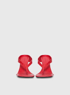 Nylah Wedge Heels Red Croc