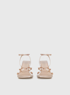 Billini Brynlee Heels Champagne Satin