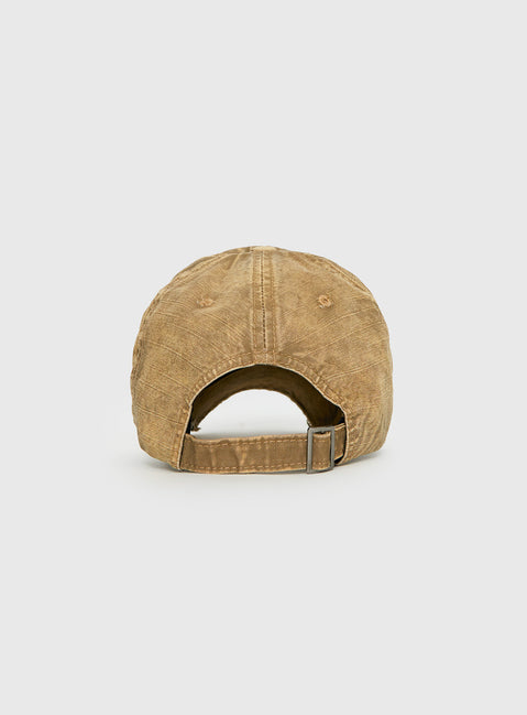 Fryda Distressed Cap Washed Brown