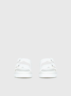 Ma Belle Sandals All White
