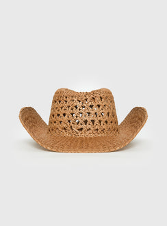 Double Take Woven Cowgirl Hat Tan