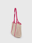 Fall Tote Bag Cream / Pink