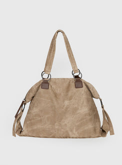 Brittin Stud Detail Shoulder Bag Beige