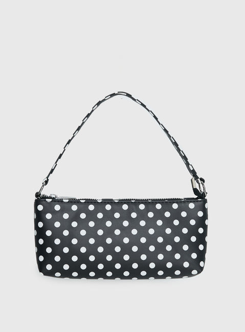 Aire Shoulder Bag Black Polka
