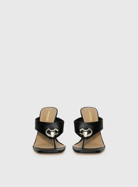 Gifted Thong Heels Black