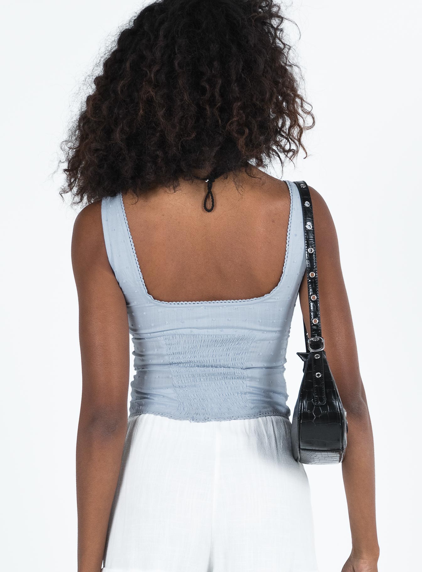 product Princess Polly Sleeveless Square Neck  Cheyla Top Blue