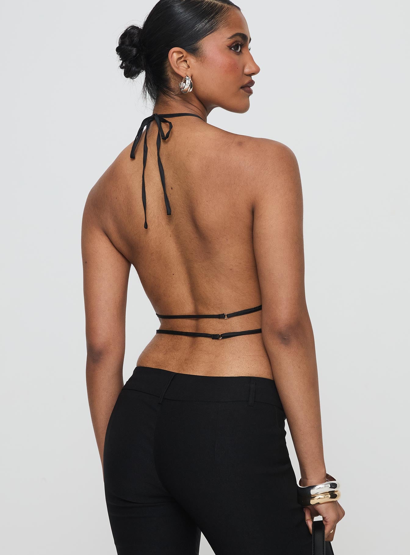 Legacy Halter Top Onyx | Princess Polly