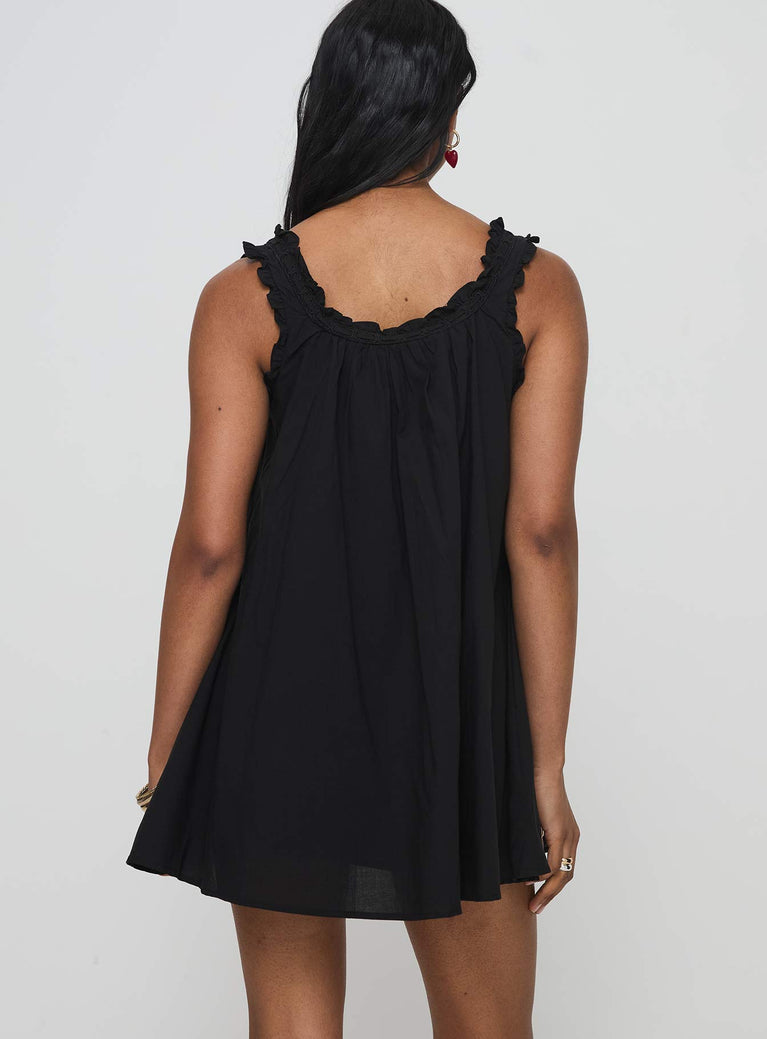 Swing Mini Dress Black | Princess Polly USA