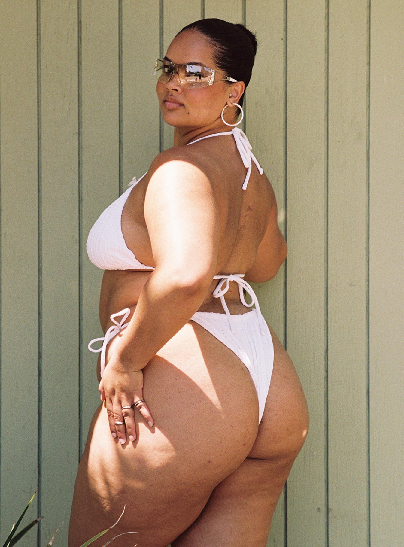 Anglaise bikini bottoms Tie side, adjustable coverage, cheeky bottom, high cut