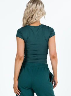 product Princess Polly Sleeveless High Neck  Princess Polly Bubble Tee Green / Blue