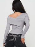 Nolia Long Sleeve Top Grey