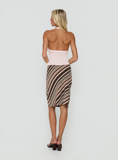 Laykha Midi Skirt Multi Stripe