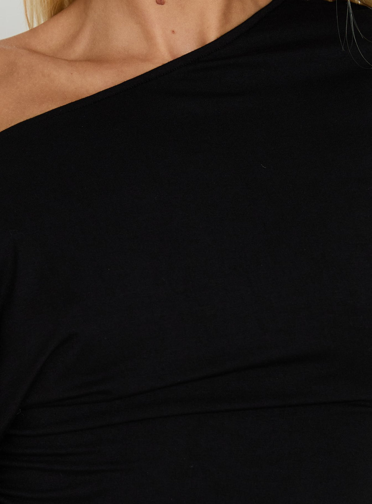 Eastside Girls Off Shoulder Cinched Mini Dress Black