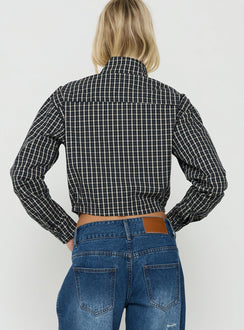 Aura Jacket Navy / Lemon Plaid