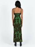 Princess Polly Square Neck  JGR & STN Thorne Maxi Dress Green