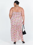 product Princess Polly Scoop Neck  Emily Maxi Dress Pink Floral Curve