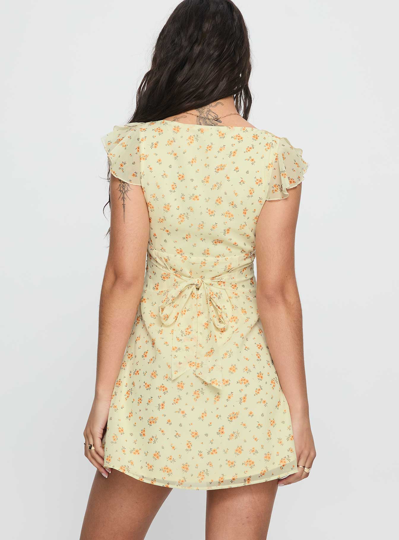 I Guess So Mini Dress Yellow Multi | Princess Polly I Guess So Mini Dress Yellow Multi | Princess Polly
