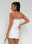 product Princess Polly Asymmetric Neckline  Tressa Mini Dress White