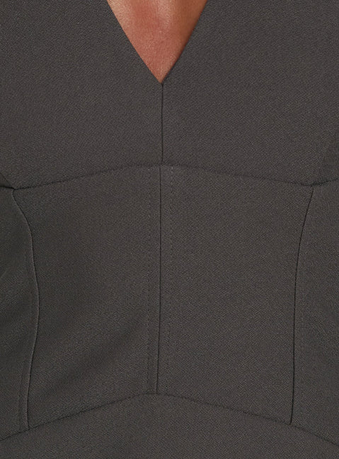 Claudina Halter Playsuit Charcoal