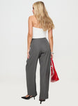 Princess Polly High Waisted Pants  Assume Pants Grey