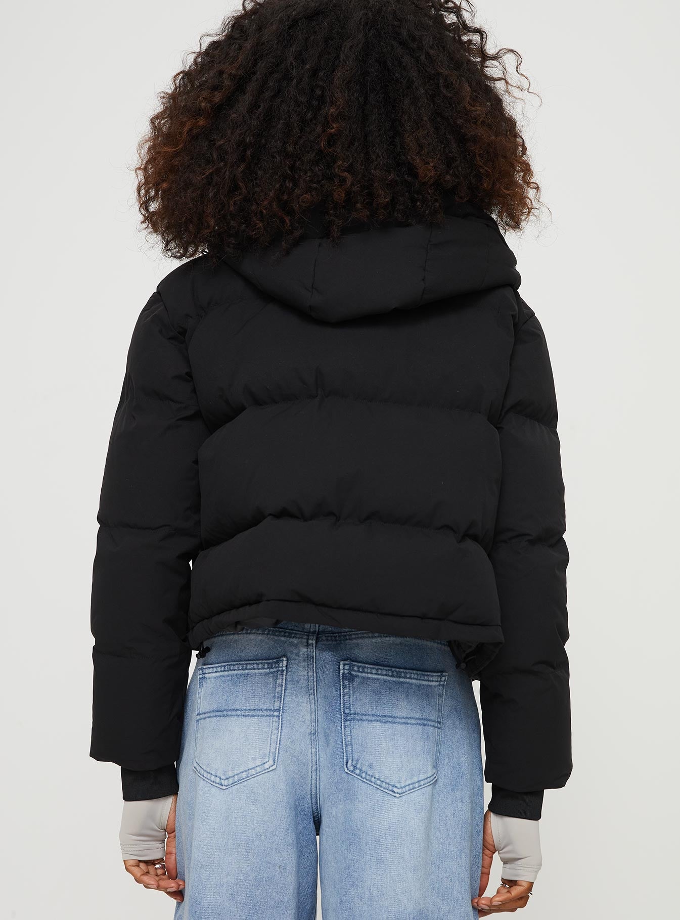 Morrie Hooded Puffer Jacket Black