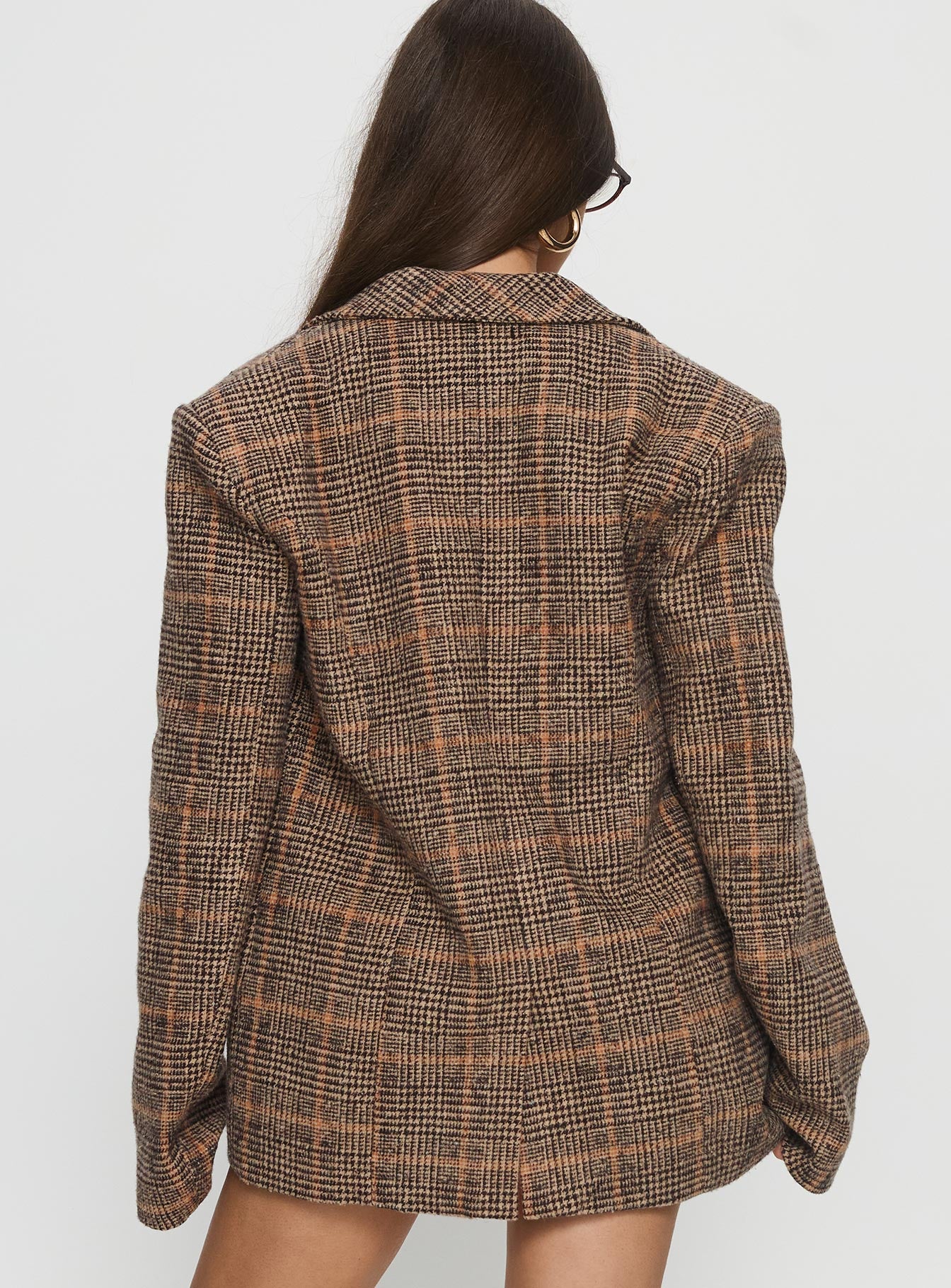 Ayvanna Oversized Blazer | Brown plaid | Womens | Princess Polly Ayvanna Oversized Blazer | Brown plaid | Womens | Princess Polly