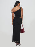 product Mastermind Ruched Maxi Skirt Black Princess Polly  Maxi 