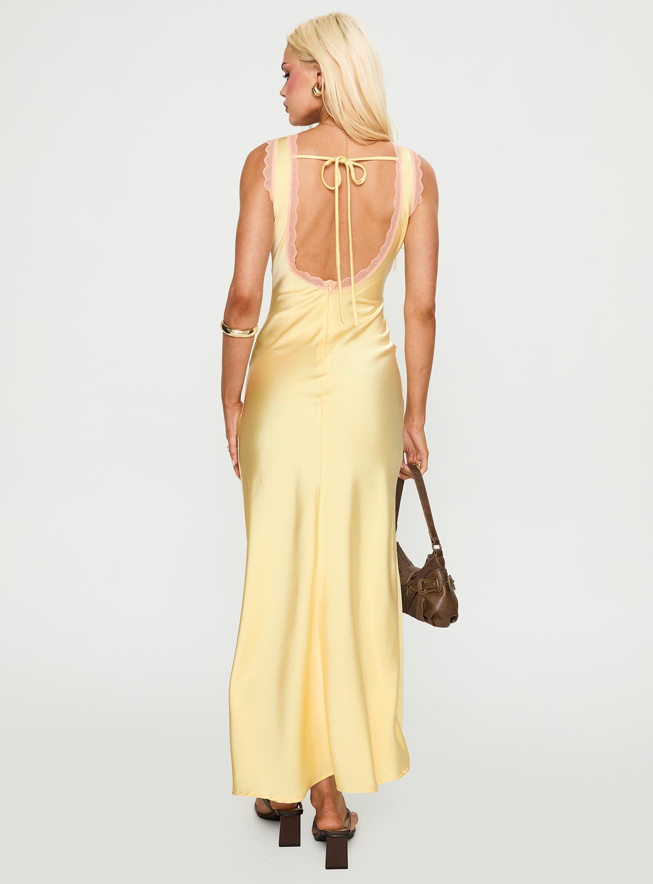 Prophecies Lace Maxi Dress Lemon | Princess Polly Prophecies Lace Maxi Dress Lemon | Princess Polly