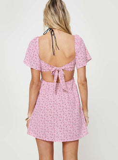 product Princess Polly Square Neck  Summer Nights Mini Dress Pink Floral