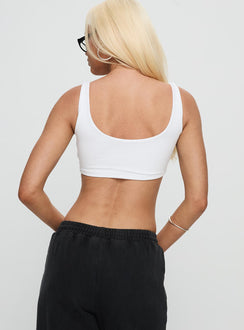 NYU Scoopneck Tank Top White