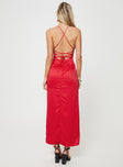 Princess Polly Sweetheart Neckline  Chambers Maxi Dress Red