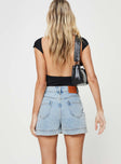 product Gazelle Denim Skort Light Wash Lower Impact Princess Polly High Waisted Shorts 