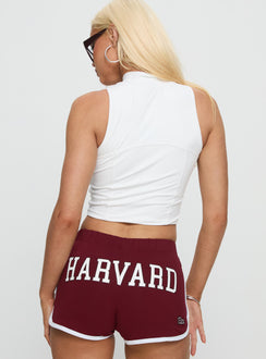 Harvard Belle Tank Top White