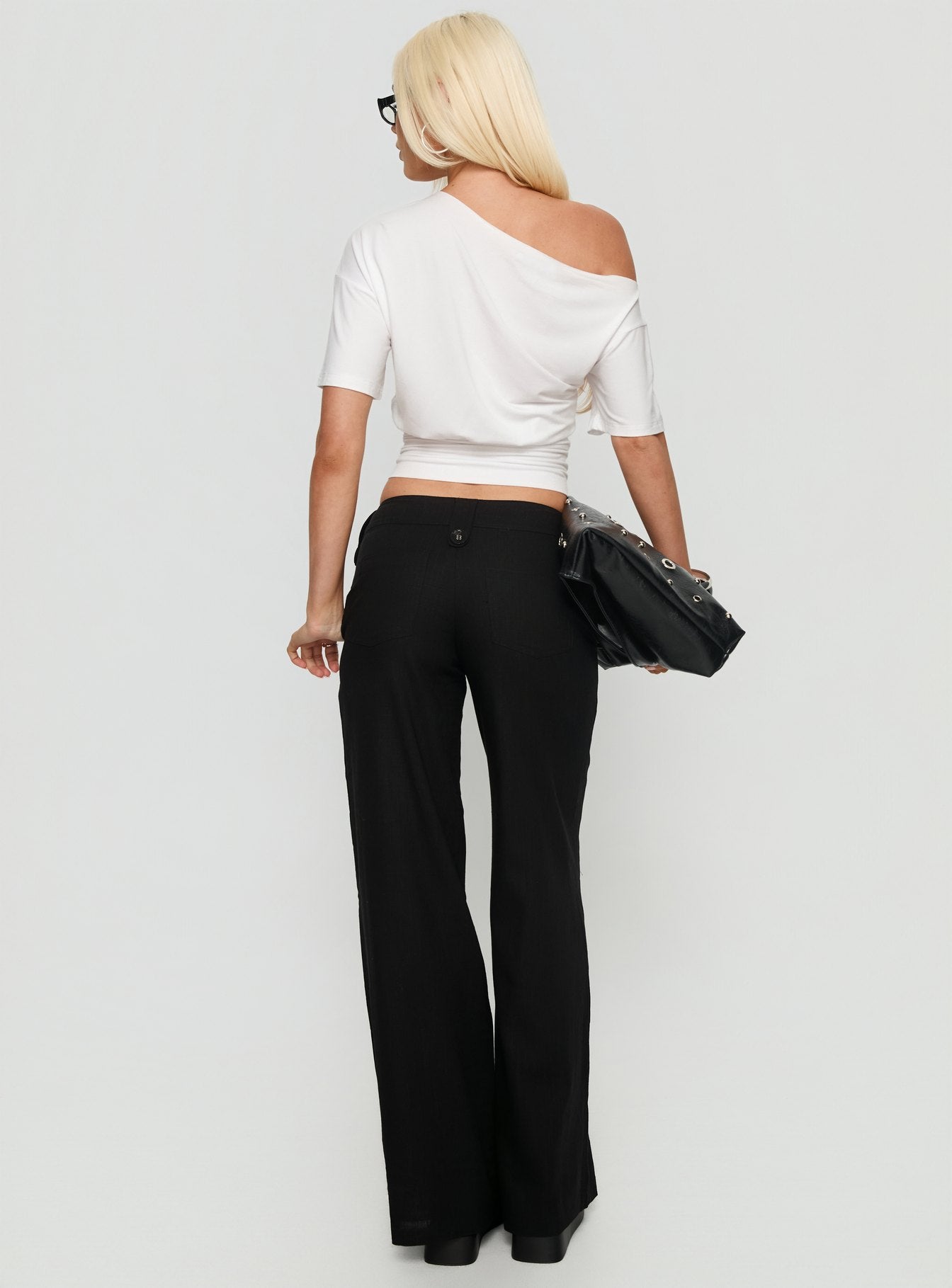 princess polly black dress pants Two Lovers Low Rise Pants | Black | Womens