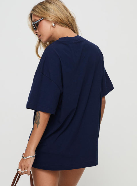 Goal France Oversized Tee Blue | Princess Polly Goal France Oversized Tee Blue | Princess Polly