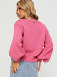 Harmony Sweater Pop Pink Princess Polly  regular 