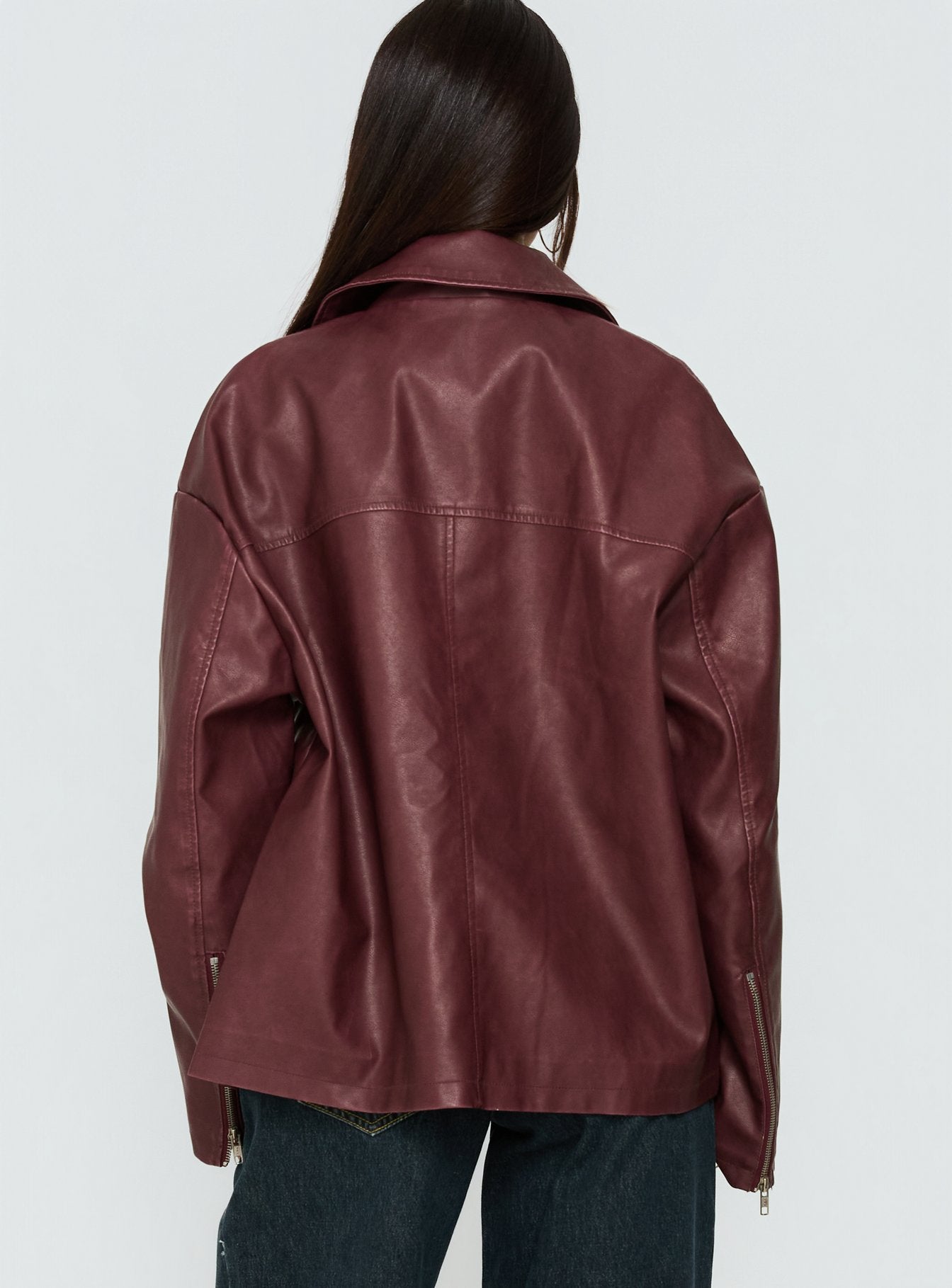 ジャケット・アウター darkwear real leather Napoleon jacket Napoleon Faux Leather Jacket Black | Princess Polly