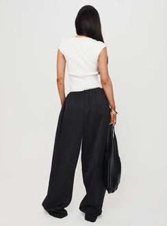 Bungala Oversized Relaxed Pants Black Tall