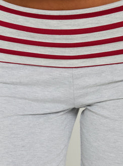 Jetset Pants Grey / Red Stripe